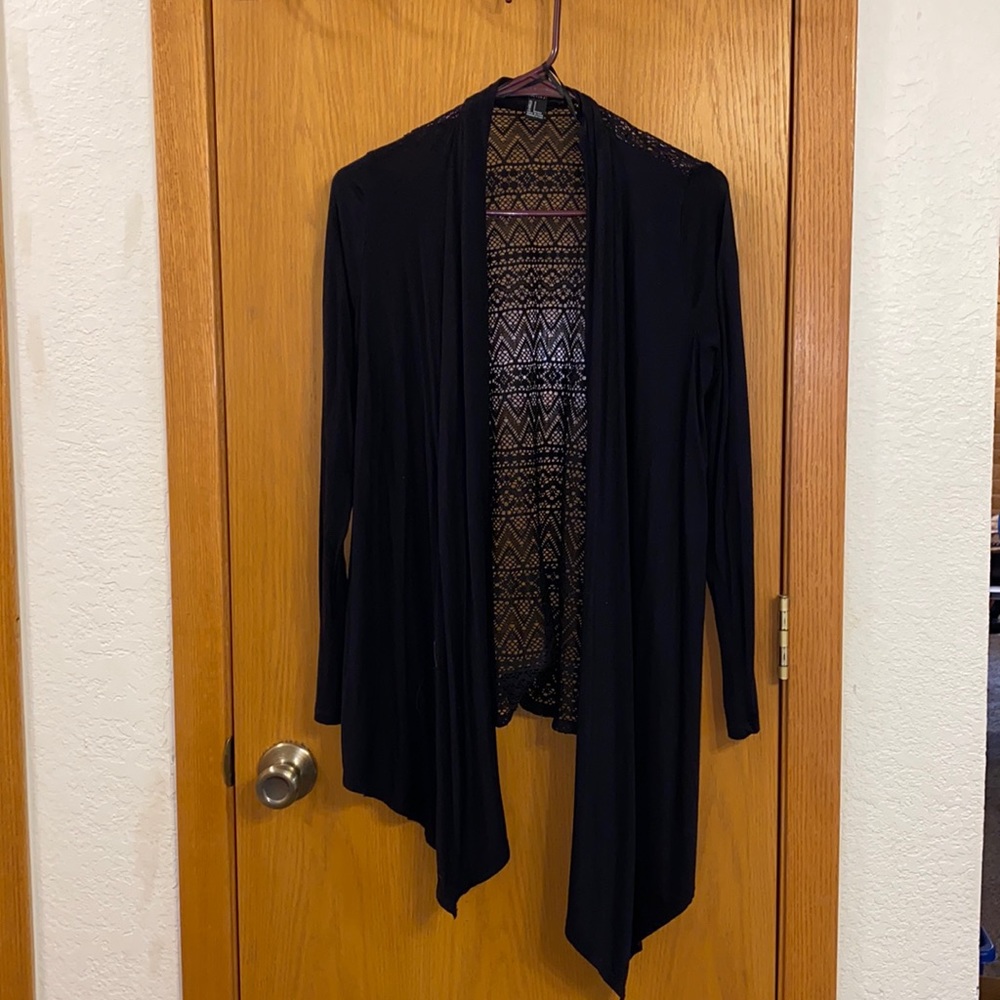 Forever 21 sheer black sweater or cover up
